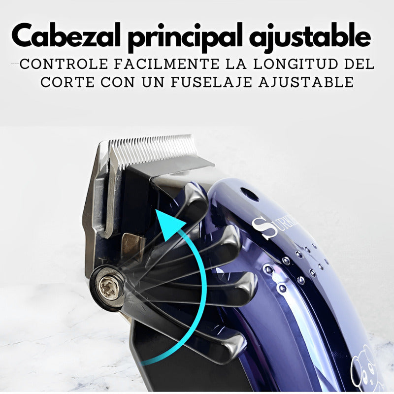Logra un corte perfecto sin enredos ni irritaciones. Ahorra tiempo y dinero. El Kit incluye: maquina. peine, 4 peines de corte, estuche, cepillo