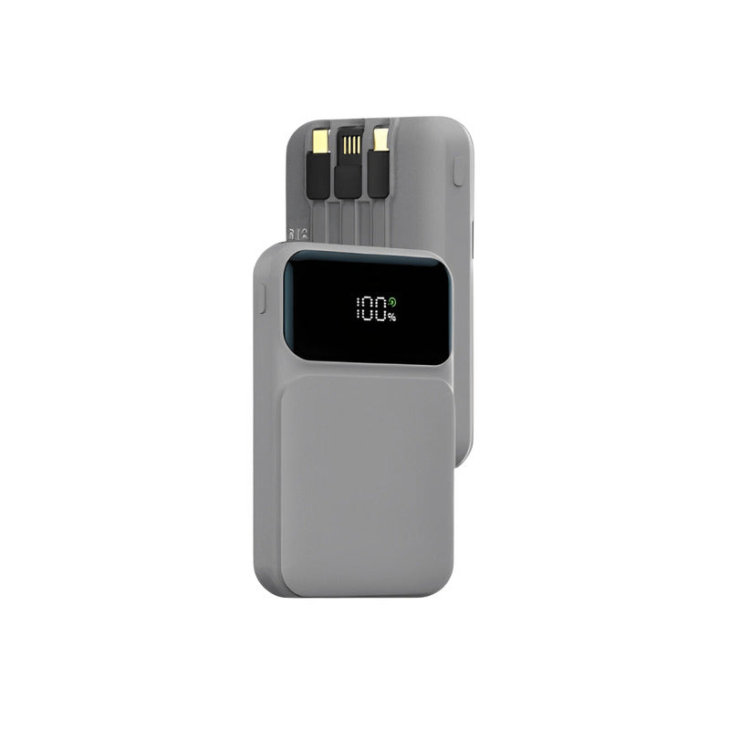 Power Bank 15.000 mAh | Carga Rápida | 3 Cables | Pantalla LED