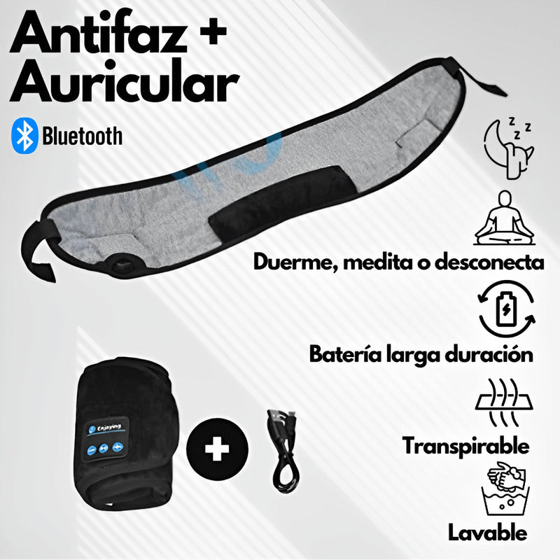 Antifaz auricular con Bluetooth| Suave y cómodo duerme como un bebé