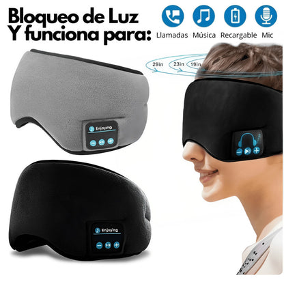 Antifaz auricular con Bluetooth| Suave y cómodo duerme como un bebé