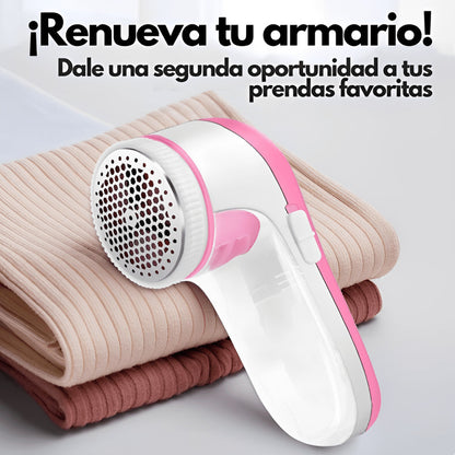 Eliminador de Pelusas Inalámbrico | Potente, Recargable (Telas y tejidos)