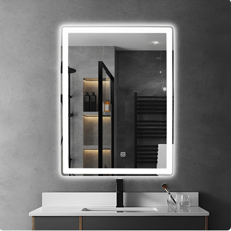 Espejo con luz led varios colores 