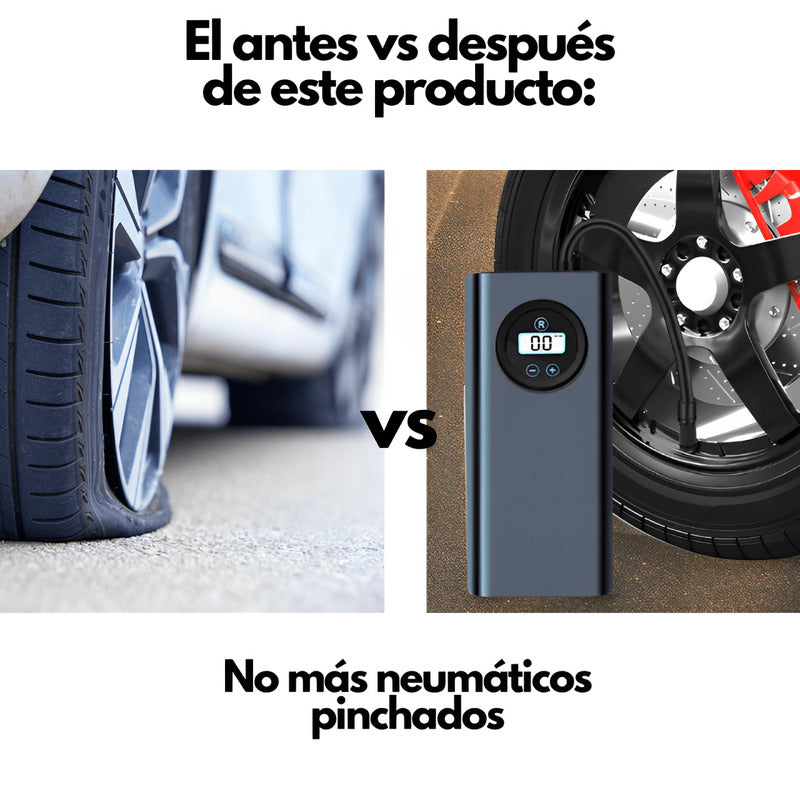 Compresor de Aire Portátil: para neumáticos, balones, globos y más..
