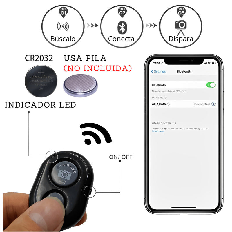 Kit de Video Making |Micrófono|Luz LED |Trípode|Control Bluetooth