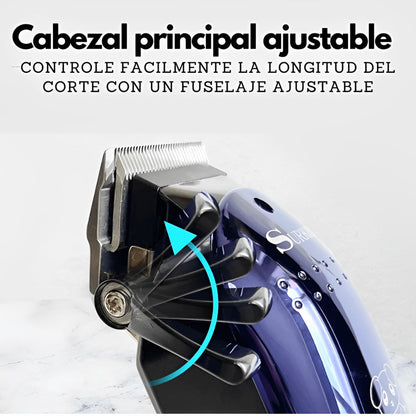 Logra un corte perfecto sin enredos ni irritaciones. Ahorra tiempo y dinero. El Kit incluye: maquina. peine, 4 peines de corte, estuche, cepillo