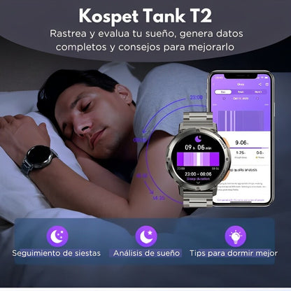 Smartwatch Indestructible | KOSPET Tank T2 | Certificación Militar