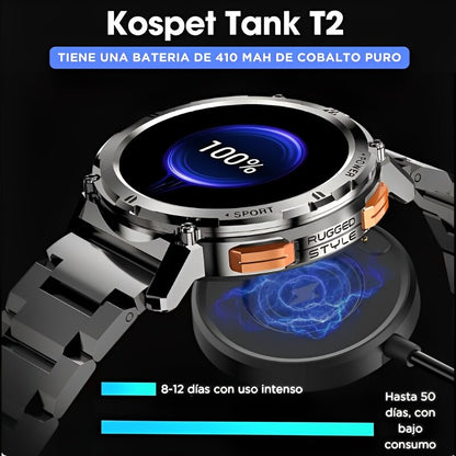 Smartwatch Indestructible | KOSPET Tank T2 | Certificación Militar