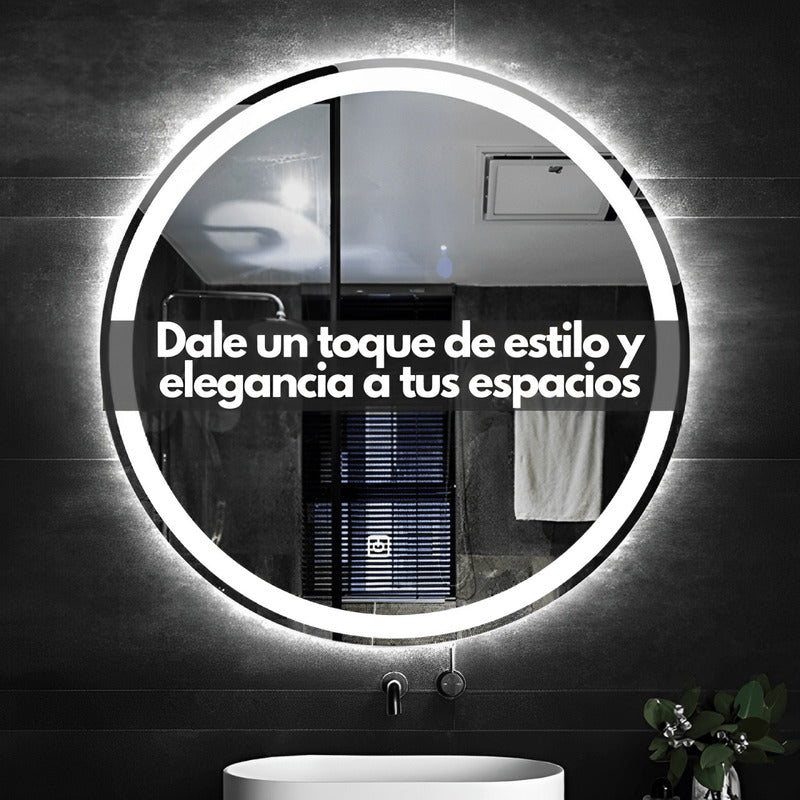 espejo con luz led regulable 