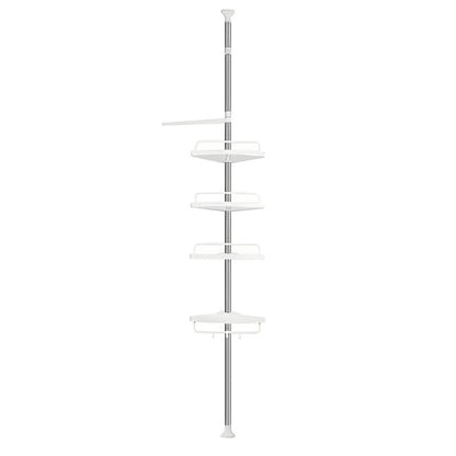 Organizador de Baño Ajustable|4 Estantes| ABS y Acero | Fácil Armado