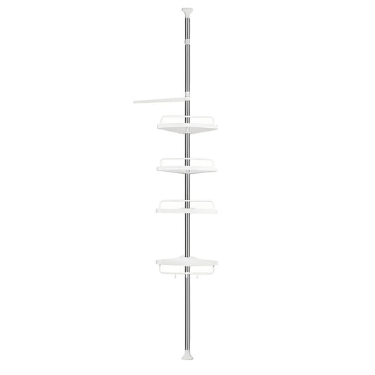Organizador de Baño Ajustable|4 Estantes| ABS y Acero | Fácil Armado