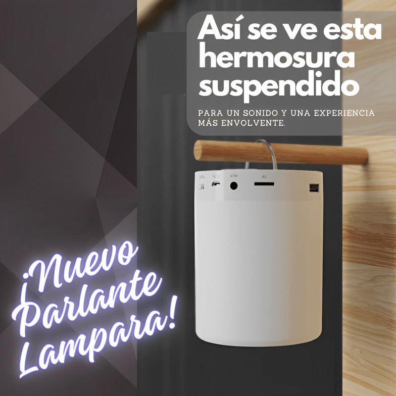 Parlante Bluetooth con lampara touch (6 colores)-CargaUSB, 6 Hrs.