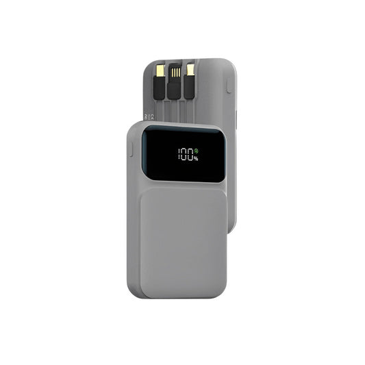 Power Bank 15.000 mAh | Carga Rápida | 3 Cables | Pantalla LED