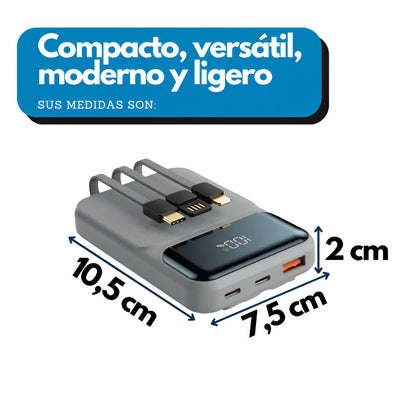 powerbank de carga rapida de 15000 mAh