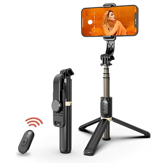 Palo Selfie y Trípode con Bluetooth| Rotación 360º| 1m largo| ABS