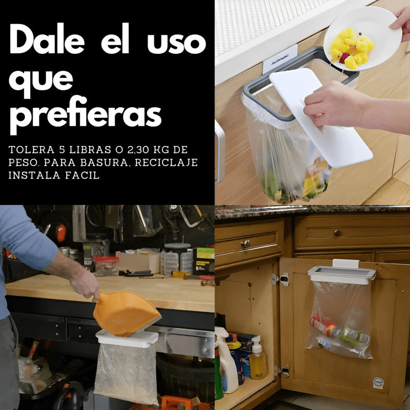 Soporte Multiusos para Bolsas de Basura | Fácil Instalación | Ahorra Espacio